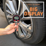 Digital Tire Pressure Gauge with Storage Case and Air Chuck Bundle - Elite Series - diycopro.com